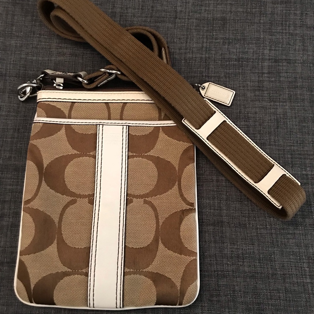 Authentic COACH signature crossbody bag